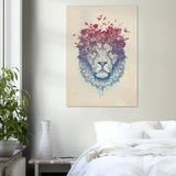 Poster: Floral lion