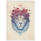 Poster: Floral lion