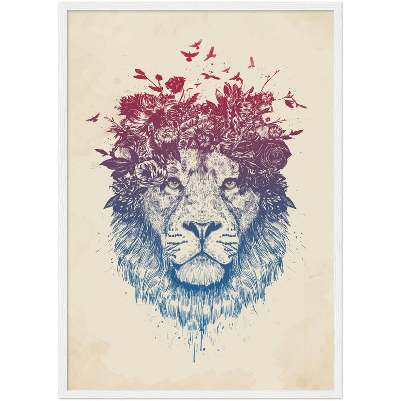 Poster: Floral lion