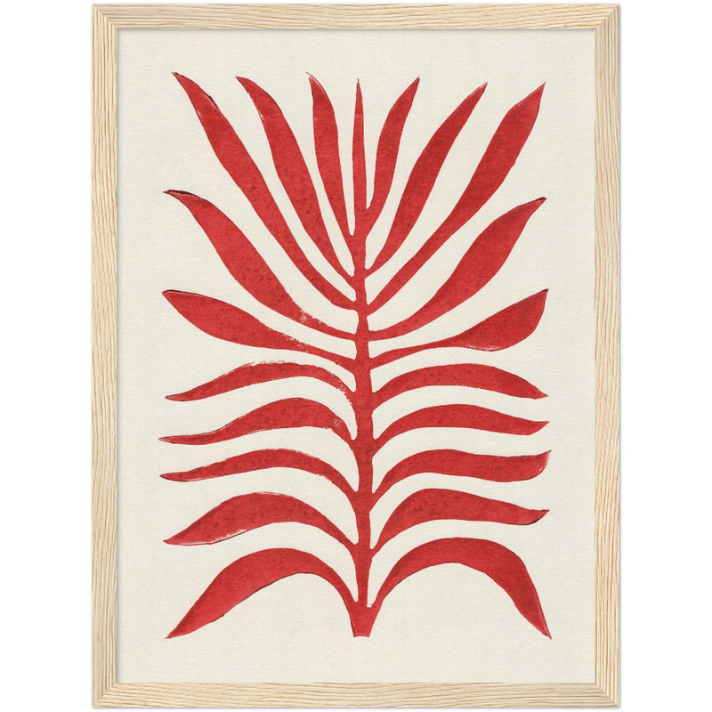 Poster: Red Branch / Lino Print