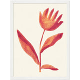 Poster: Linocut Flower / Viva Magenta