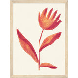 Poster: Linocut Flower / Viva Magenta