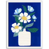 Poster: Flower Vase Ultramarine