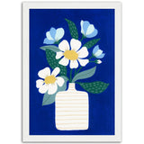 Poster: Flower Vase Ultramarine