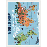 Poster: World map for kids