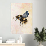 Poster: Grunge Watercolour Bee