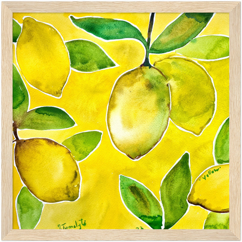 Poster: Yellow Lemons