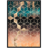 Poster: Ombre Dream Cubes