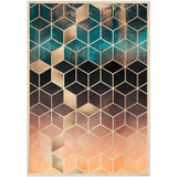 Poster: Ombre Dream Cubes