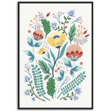 Poster: Fantasy Florals