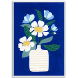 Poster: Flower Vase Ultramarine