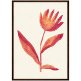 Poster: Linocut Flower / Viva Magenta