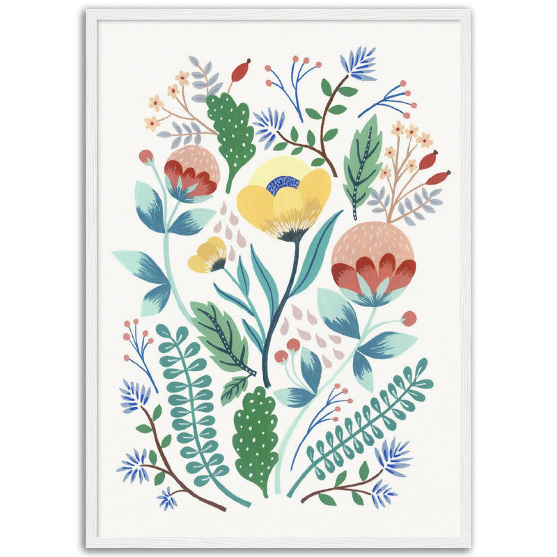 Poster: Fantasy Florals