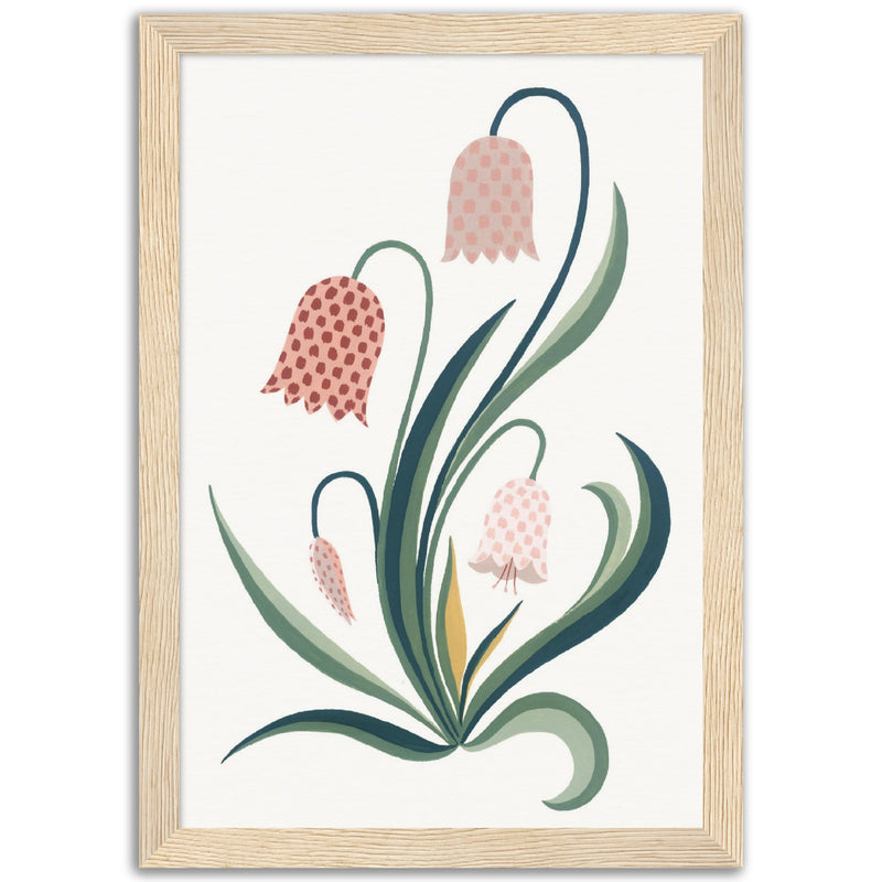 Poster: Pink Chess Flower