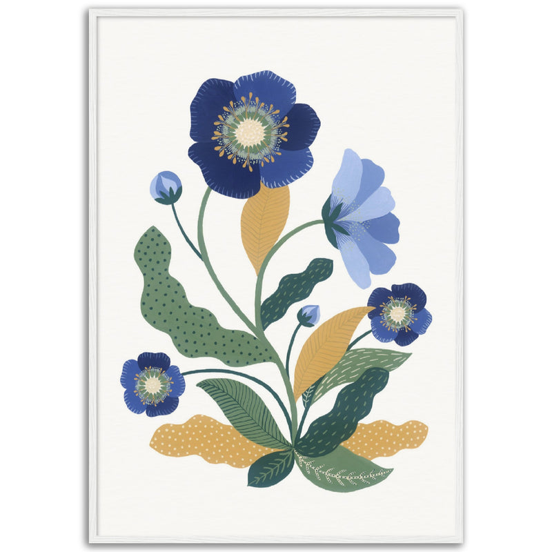 Poster: Blue Hellebore