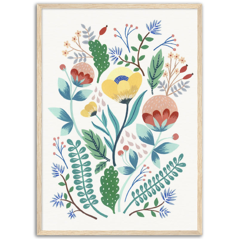 Poster: Fantasy Florals