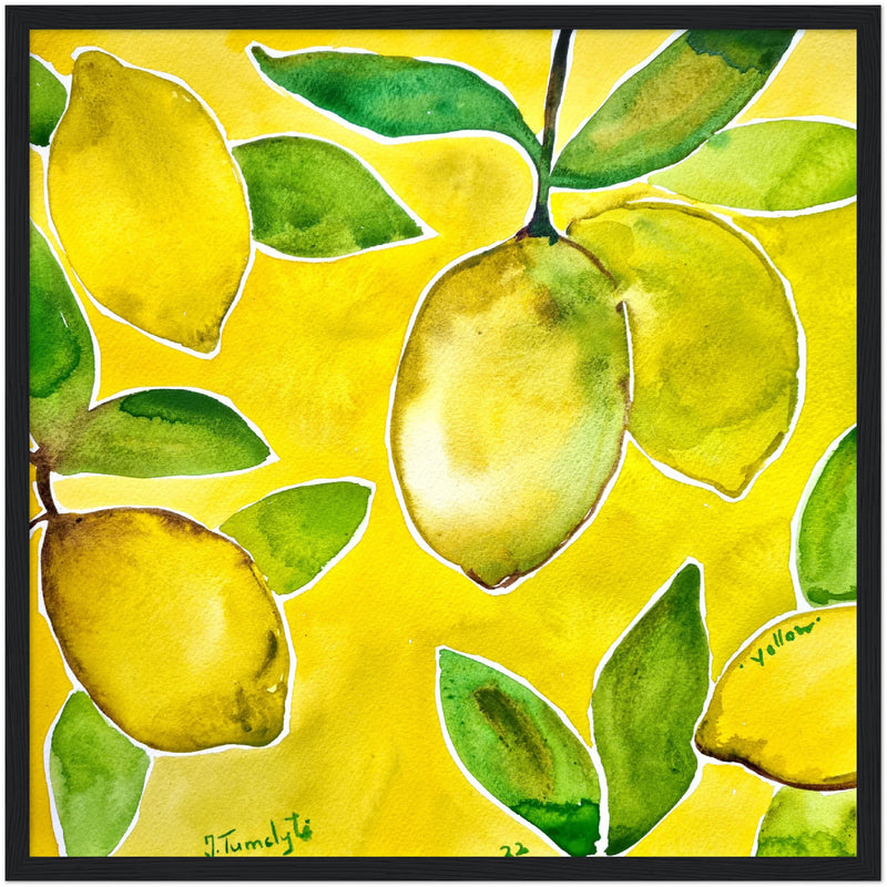 Poster: Yellow Lemons