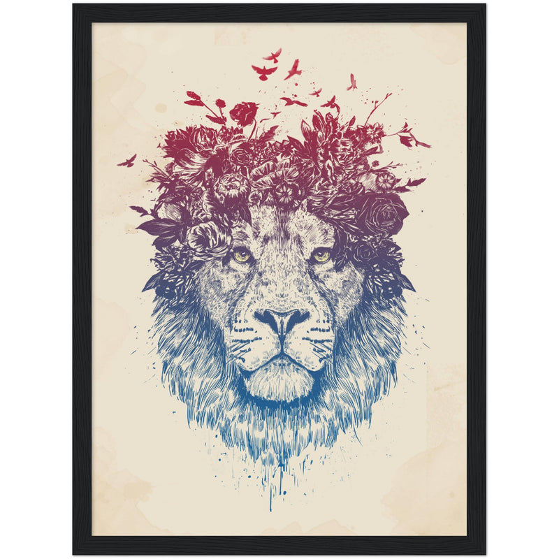 Poster: Floral lion