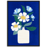 Poster: Flower Vase Ultramarine