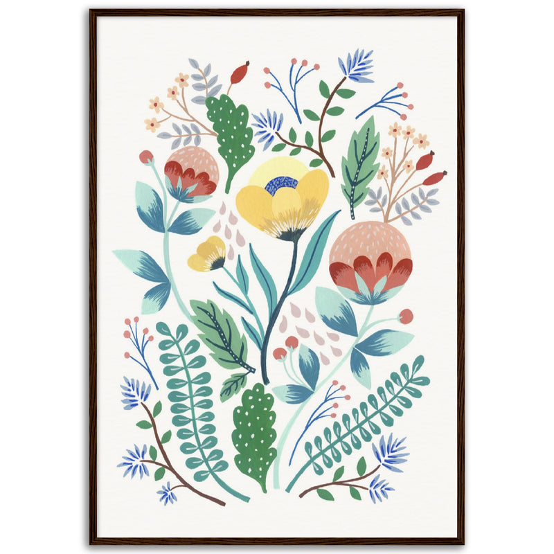 Poster: Fantasy Florals