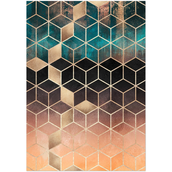 Poster: Ombre Dream Cubes