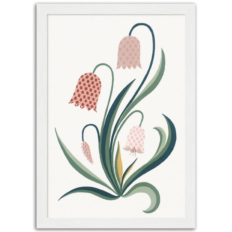 Poster: Pink Chess Flower