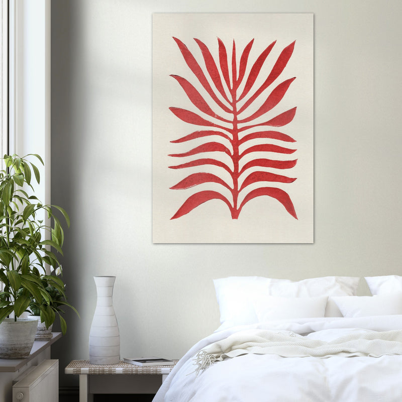 Poster: Red Branch / Lino Print