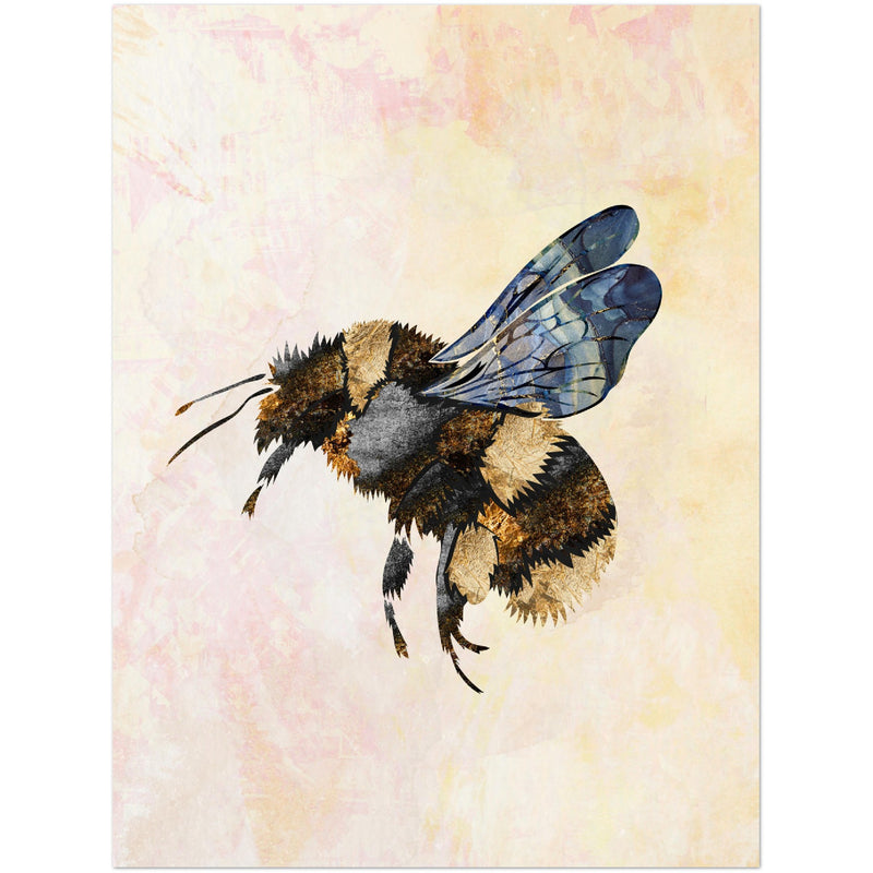 Poster: Grunge Watercolour Bee