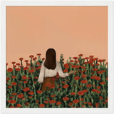 Poster: Girl In A Flower Field