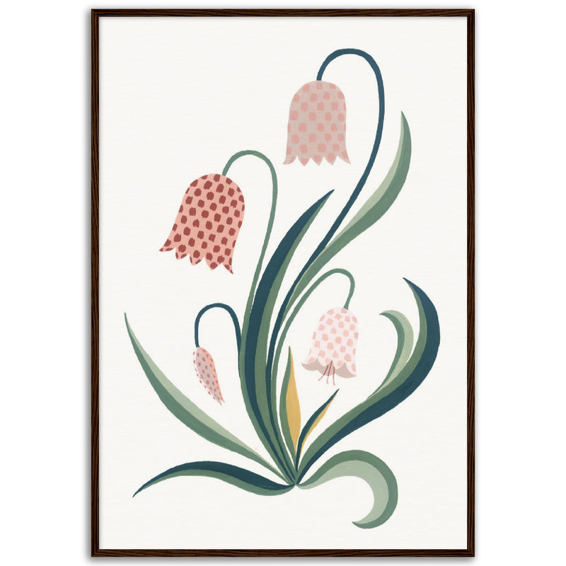 Poster: Pink Chess Flower