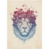 Poster: Floral lion