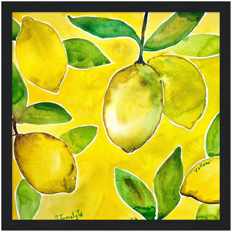 Poster: Yellow Lemons