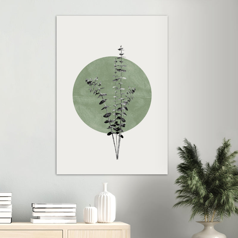 Poster: Eucalyptus and Green Moon