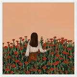 Poster: Girl In A Flower Field