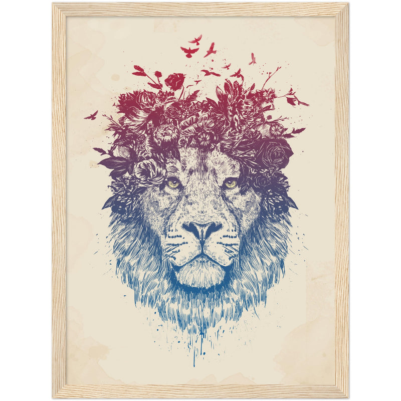 Poster: Floral lion