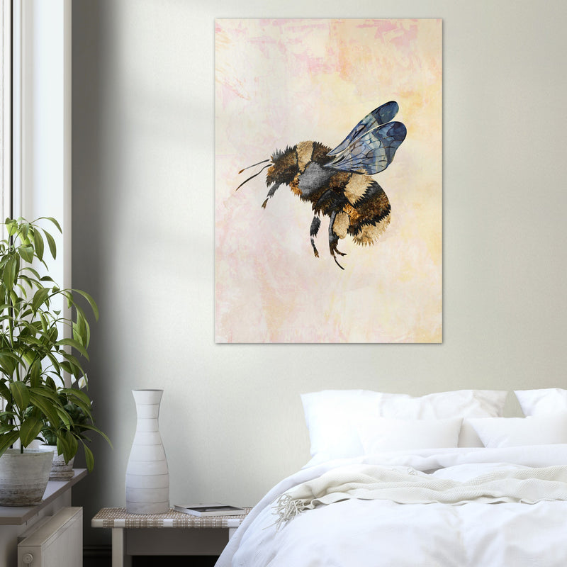 Poster: Grunge Watercolour Bee