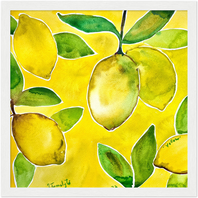 Poster: Yellow Lemons