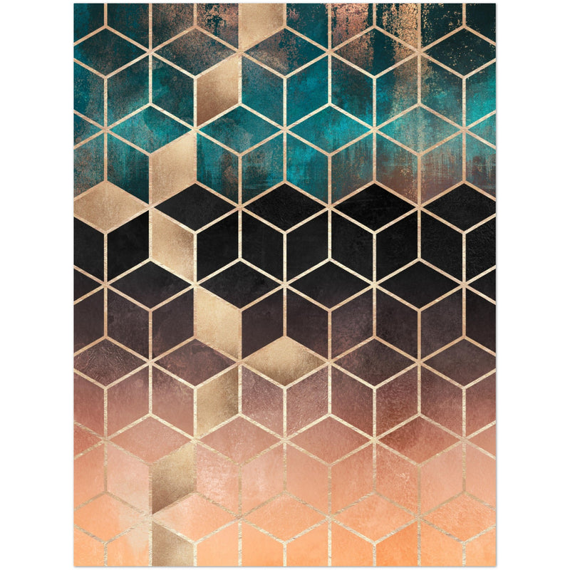 Poster: Ombre Dream Cubes