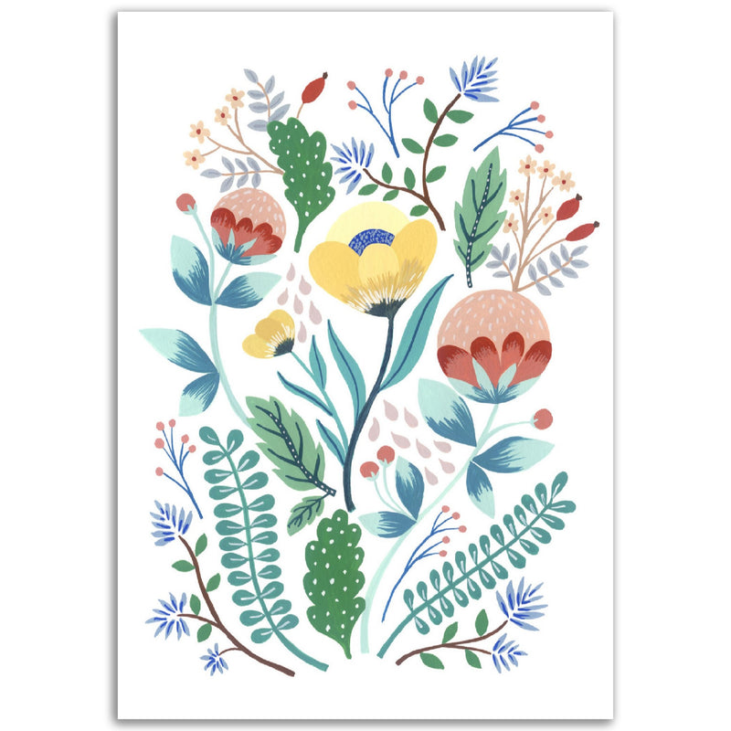 Poster: Fantasy Florals