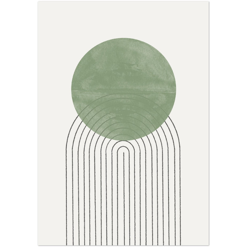 Poster: Green Moon No1.