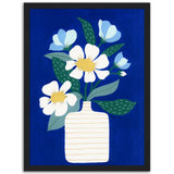 Poster: Flower Vase Ultramarine