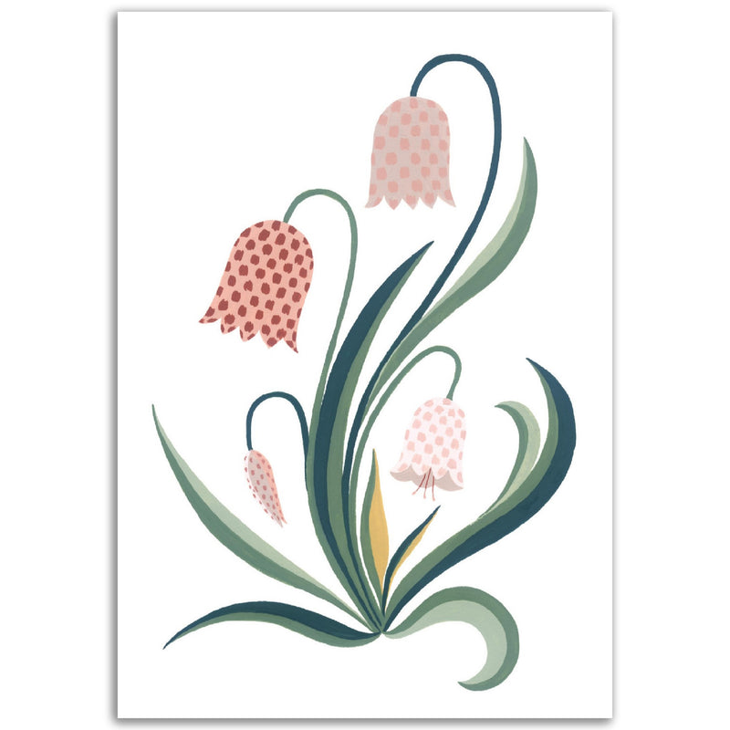 Poster: Pink Chess Flower