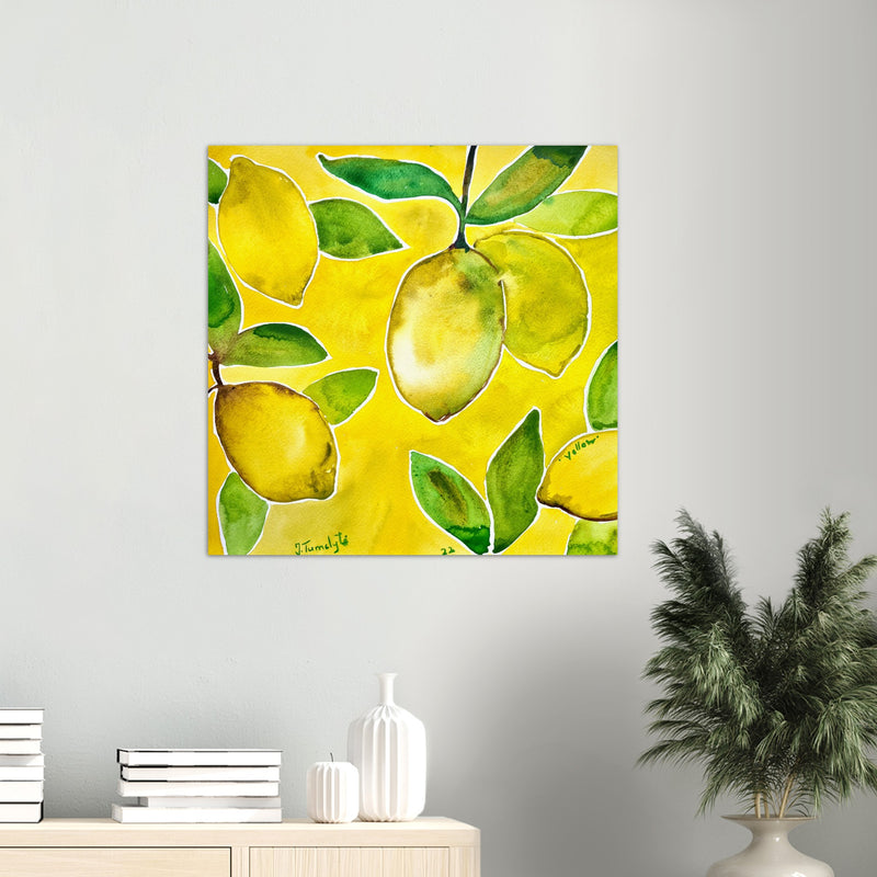 Poster: Yellow Lemons