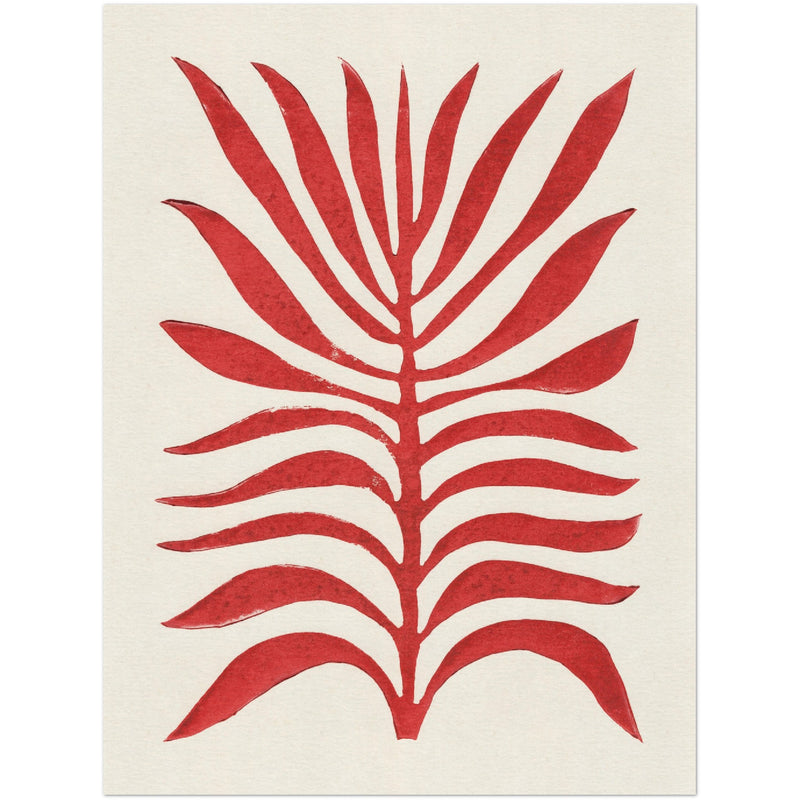 Poster: Red Branch / Lino Print