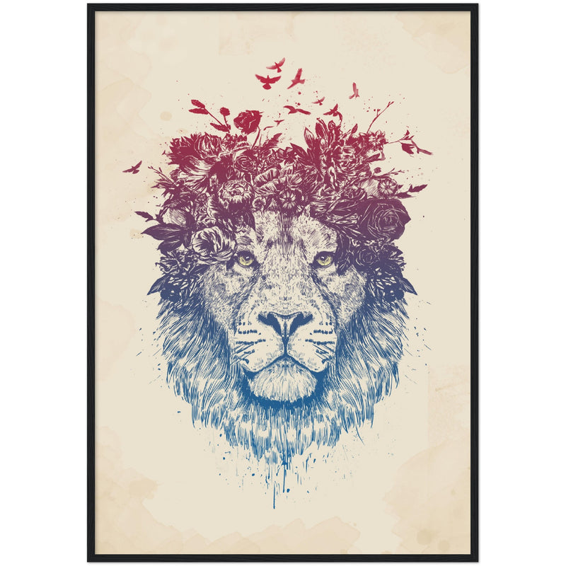 Poster: Floral lion