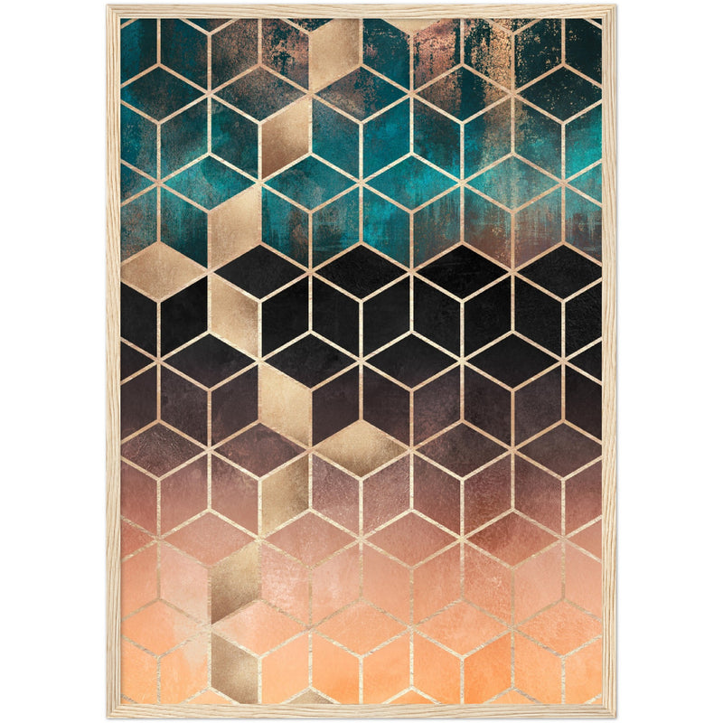 Poster: Ombre Dream Cubes