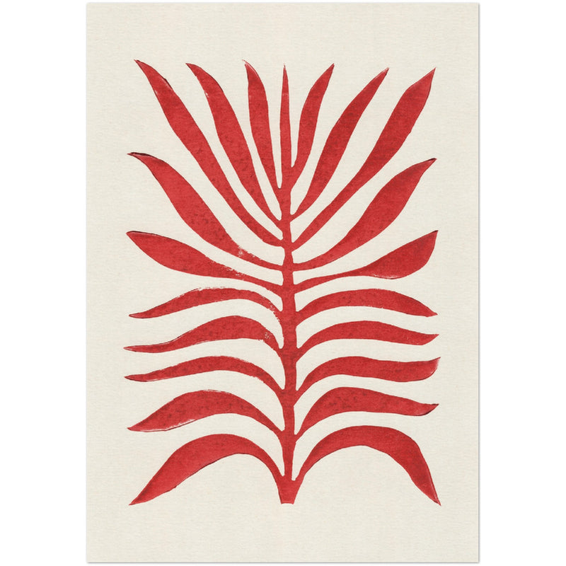 Poster: Red Branch / Lino Print