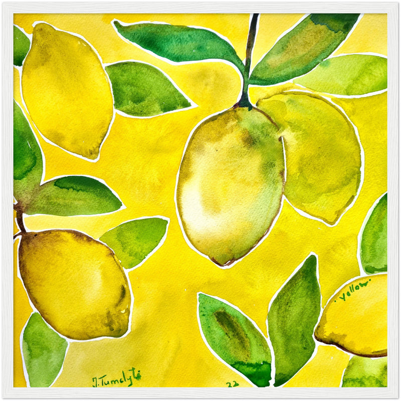 Poster: Yellow Lemons