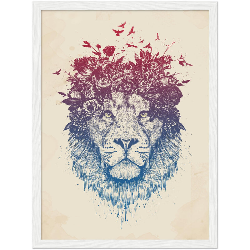 Poster: Floral lion