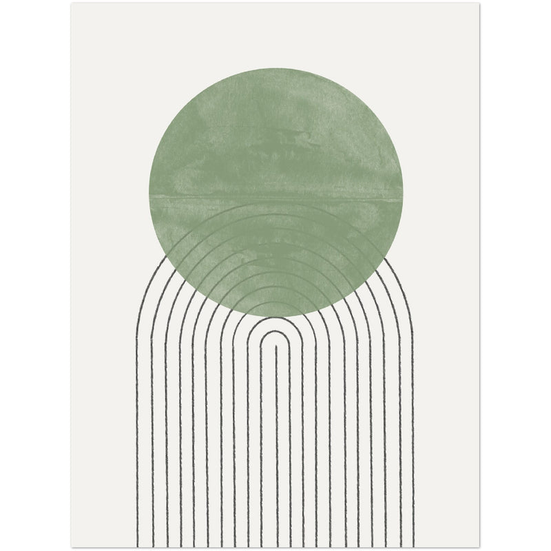 Poster: Green Moon No1.